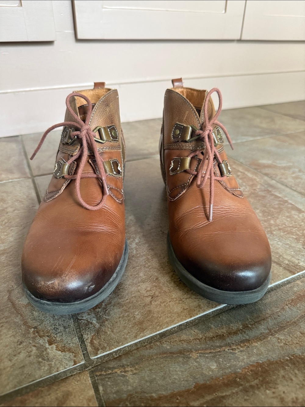 Women’s Pikolinos Lace-Up Boots (size 40)